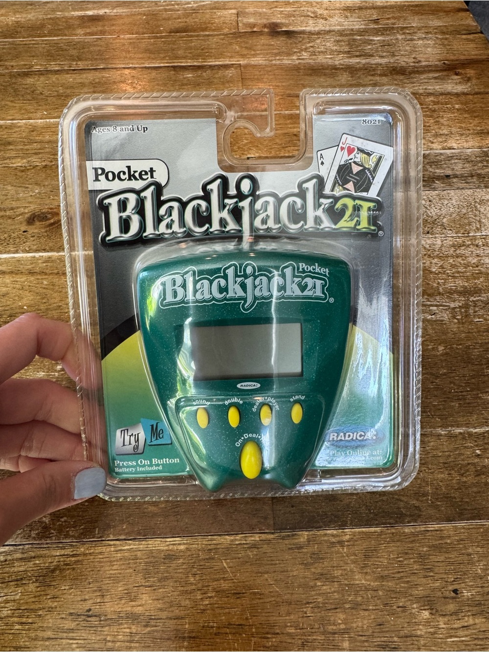 Radica Brand Pocket Blackjack 21 handheld electronic game NWT